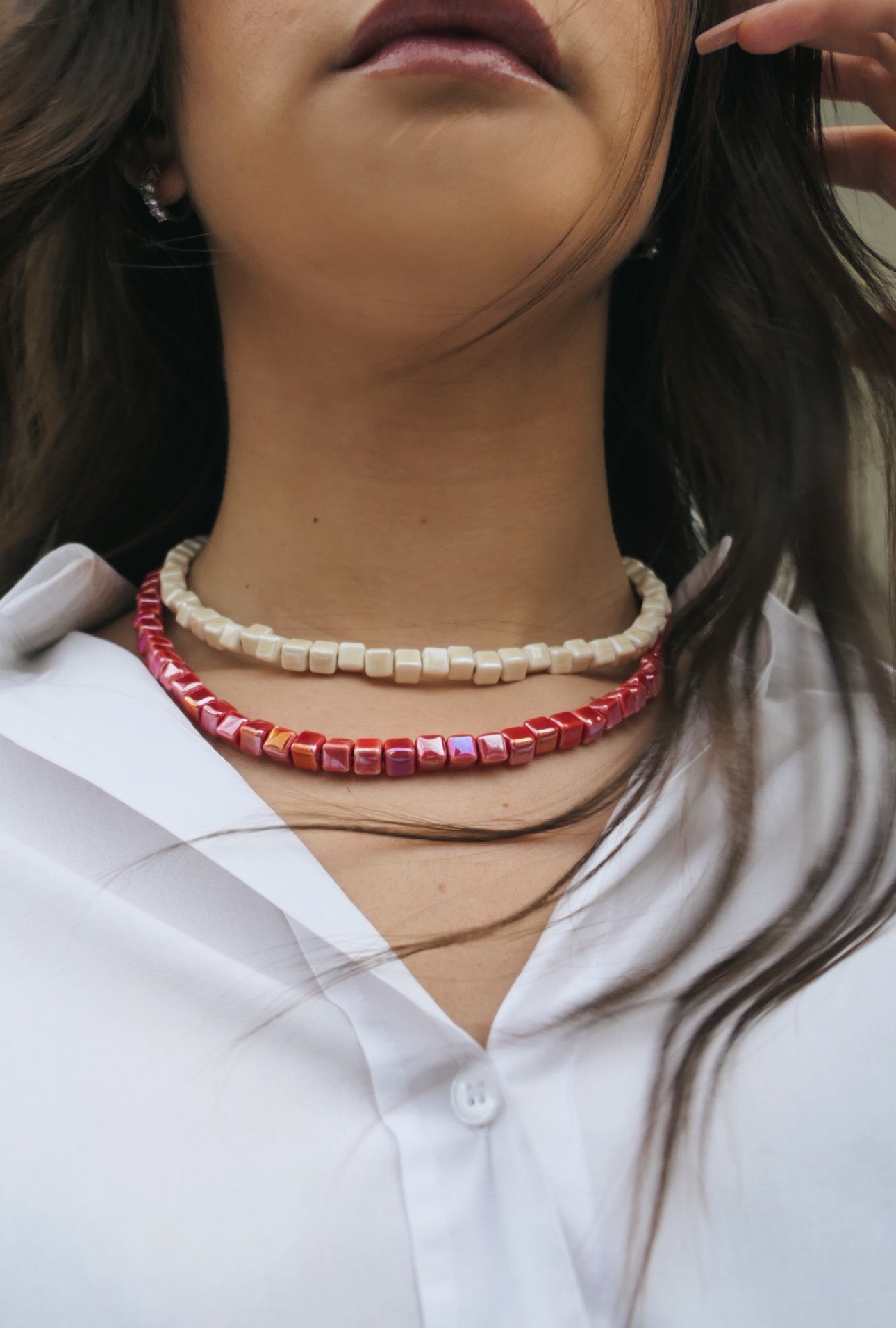 Collana Nadine - Crema